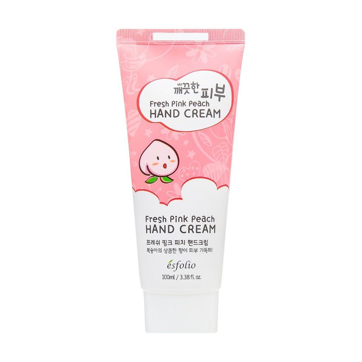 Крем для рук Esfolio Pure Skin Fresh Pink Peach Hand Cream з екстрактом рожевого персика, 100 мл