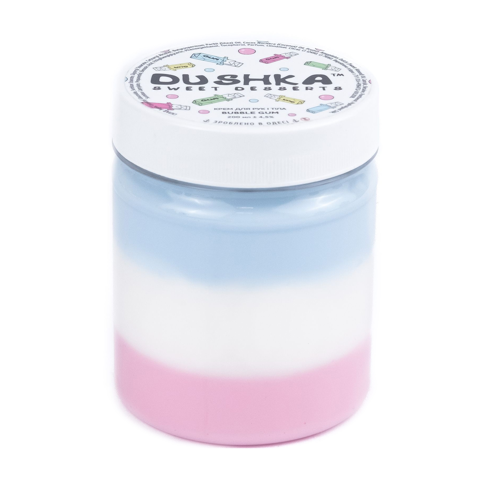 Крем для рук і тіла Dushka Bubble Gum, 200 мл