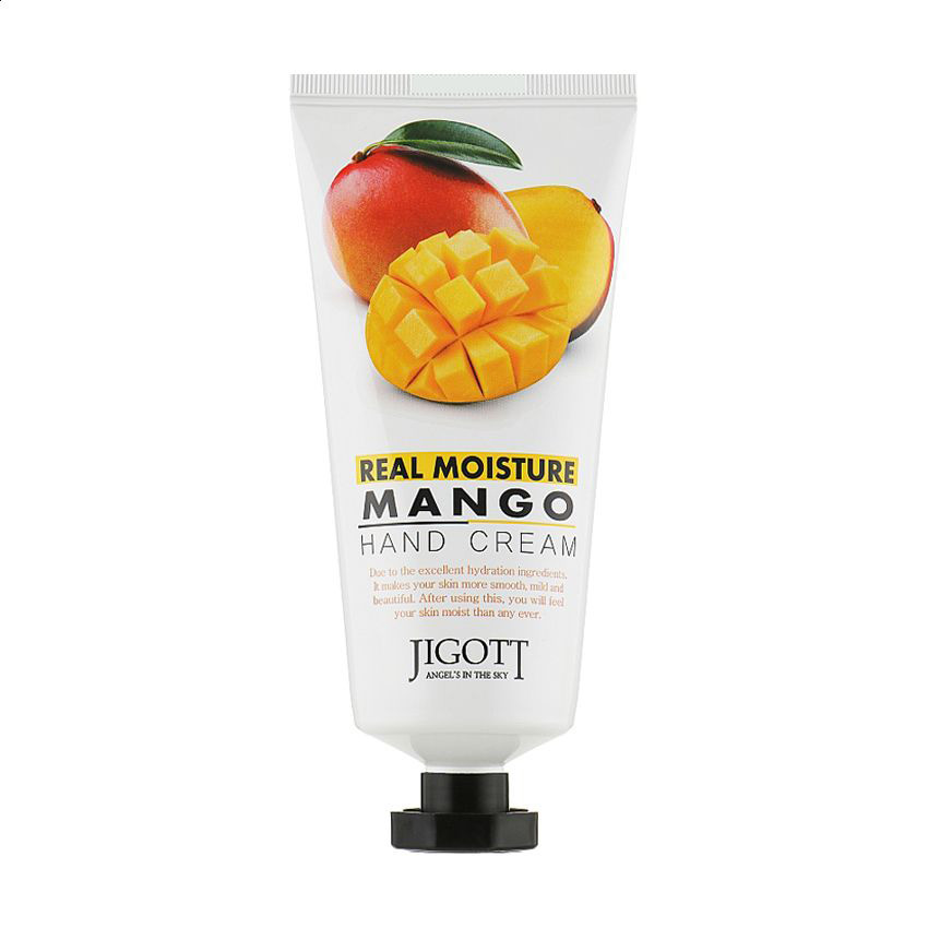 Крем для рук Jigott Real Moisture Mango Hand Cream з екстрактом манго, 100 мл