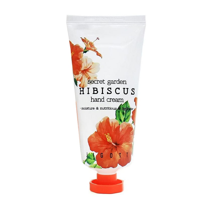 Крем для рук Jigott Secret Garden Hibiscus Hand Cream з екстрактом гібіскусу, 100 мл