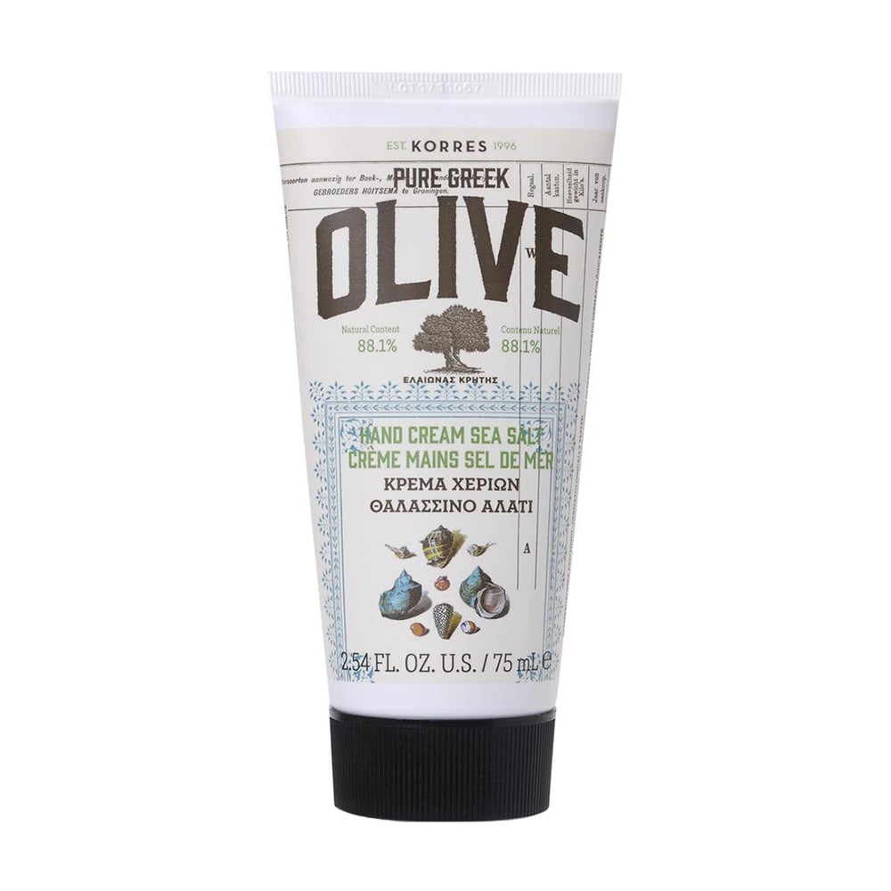 Крем для рук Korres Pure Greek Olive Sea Salt, 75 мл