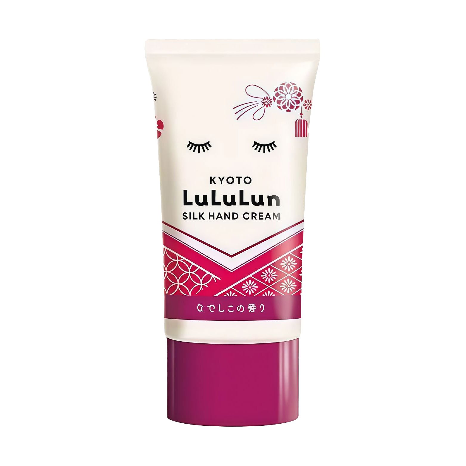 Крем для рук Lululun Silk Hand Cream Kyoto Nadeshiko з екстрактом шовку та саке касу, 30 г