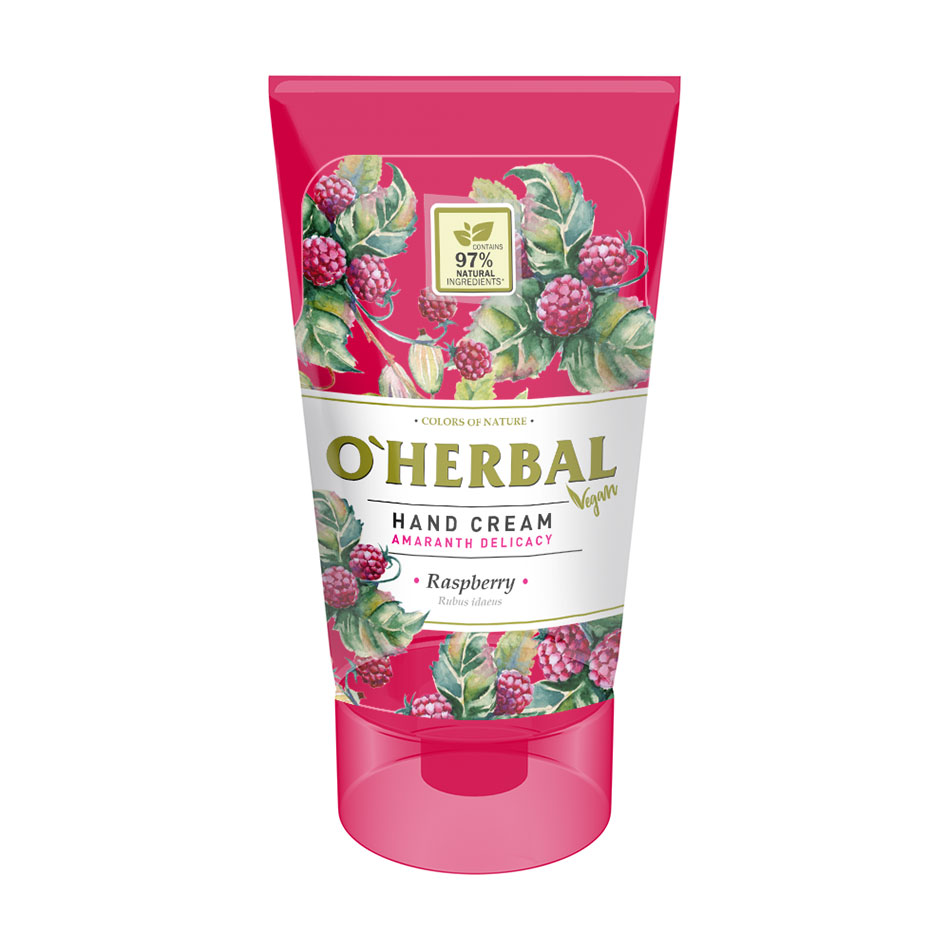 Крем для рук O'Herbal Ніжність амаранту Малина, 125 мл