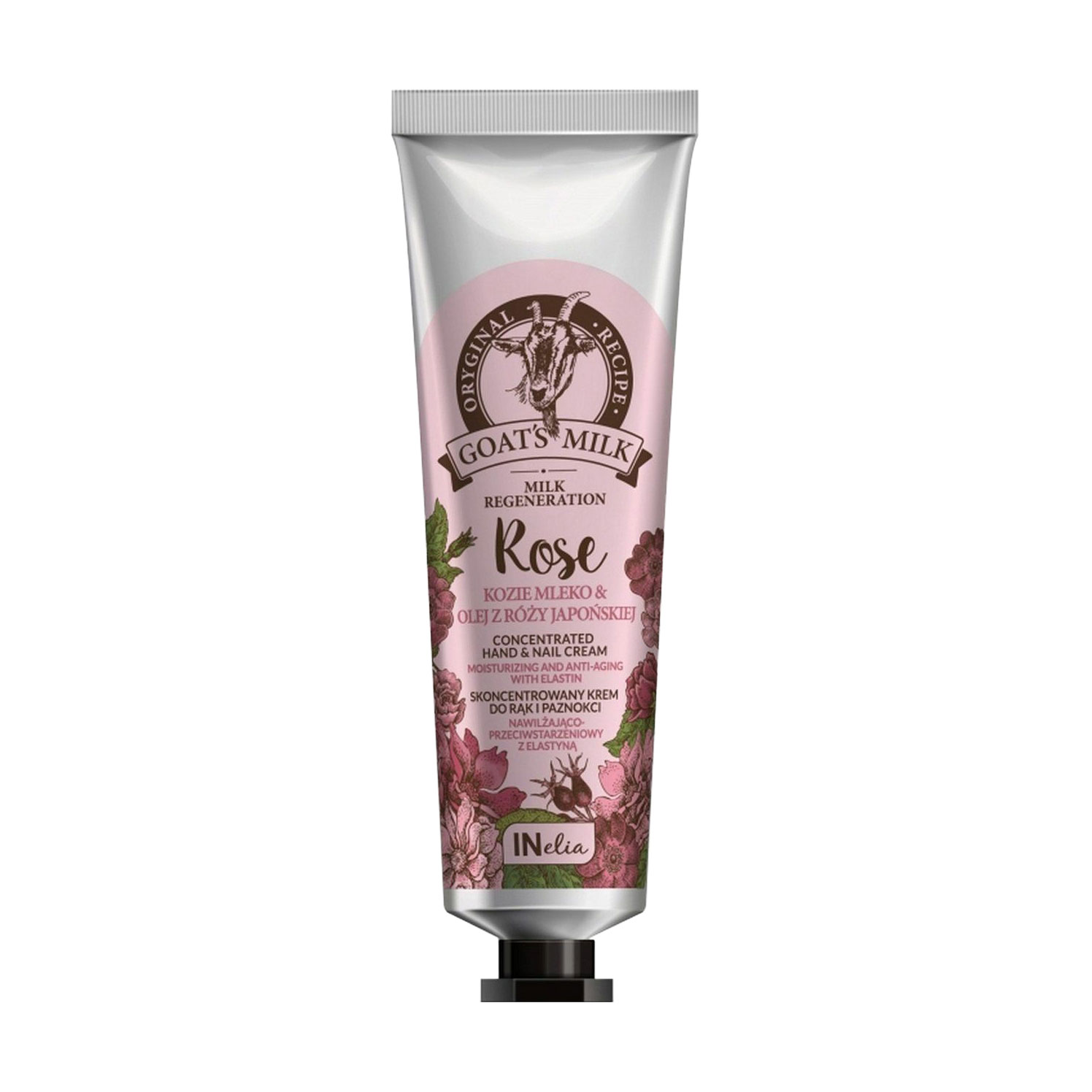 Крем для рук Revers Cosmetics INelia Goat Milk &amp; Japanese Rose Hand &amp; Nail Cream, 100 мл