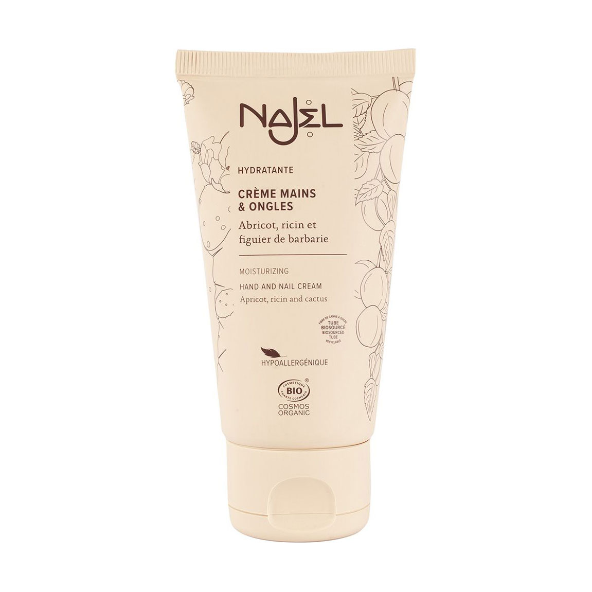 Крем для рук та нігтів Najel Moisturizing Hand And Nail Cream з абрикосом та кактусом, 75 мл