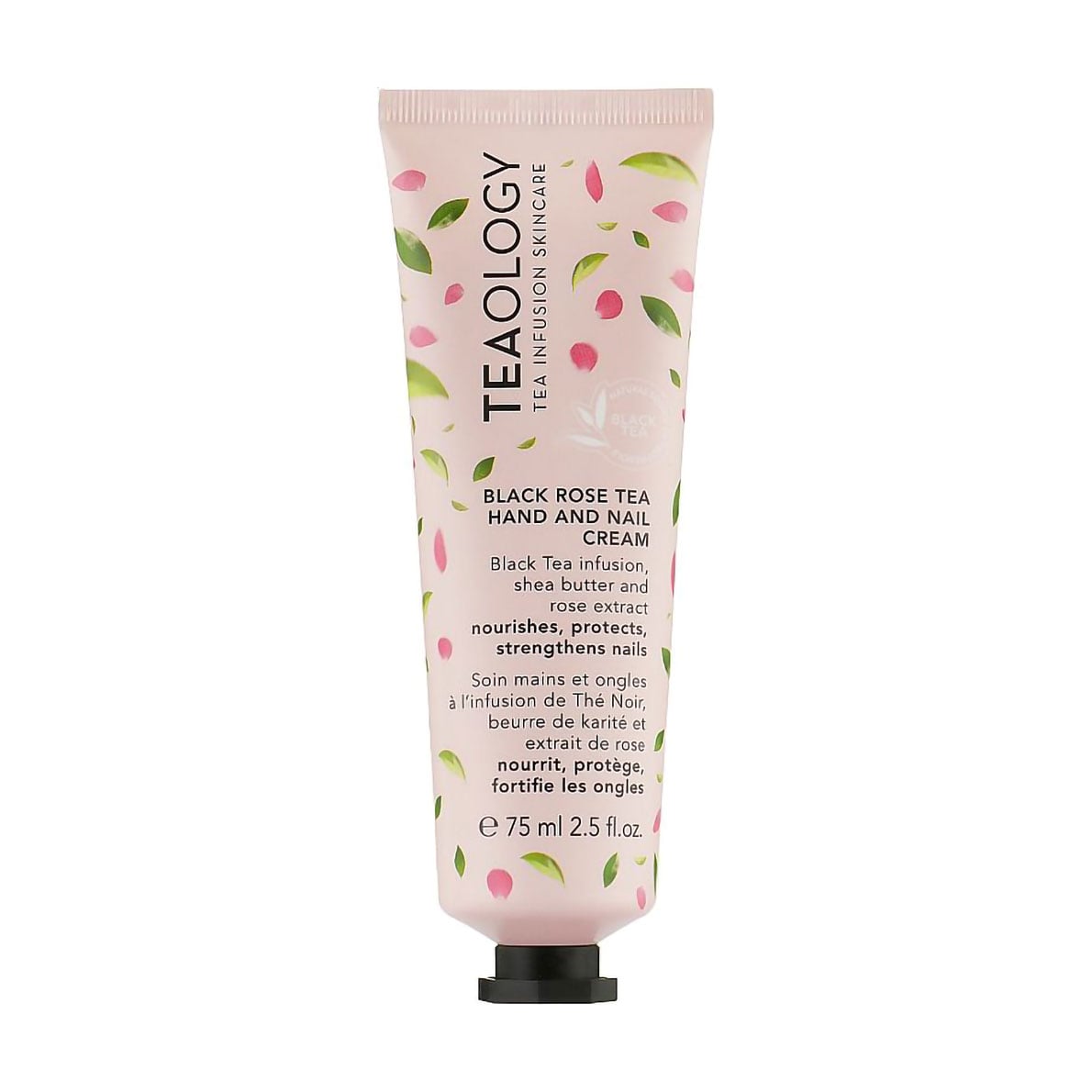 Крем для рук та нігтів Teaology Black Rose Tea Hand And Nail Cream, 75 мл