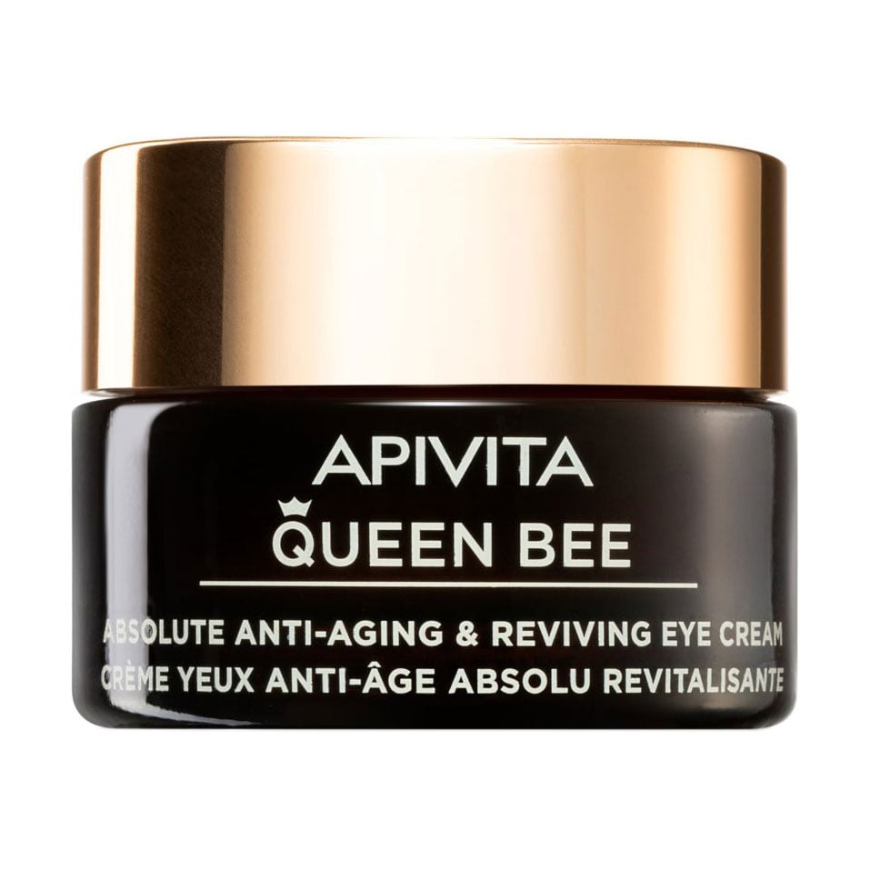 Крем для шкіри навколо очей Apivita Queen Bee Absolute Anti-Aging &amp; Reviving Eye Cream з маточним молочком в ліпосомах, 15 мл