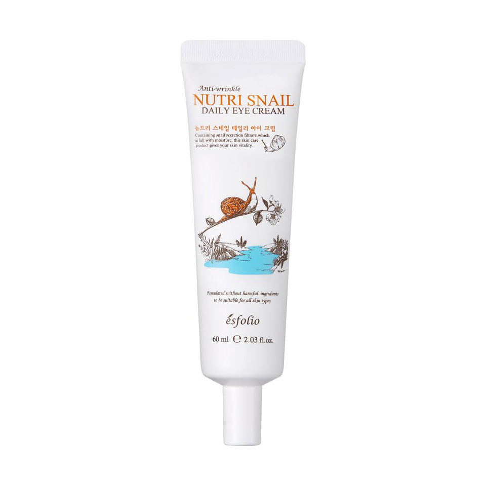 Крем для шкіри навколо очей Esfolio Nutri Snail Daily Eye Cream з муцином равлика, 60 мл