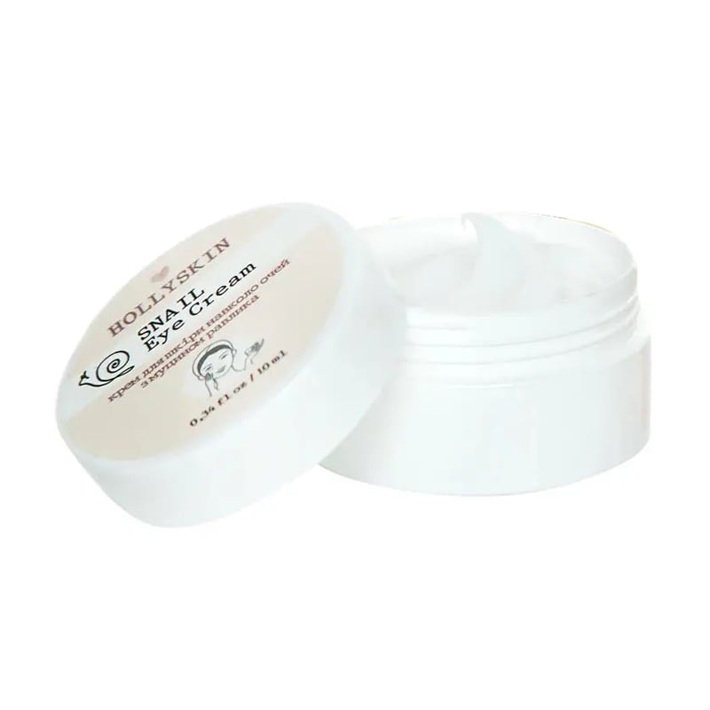 Крем для шкіри навколо очей Hollyskin Snail Eye Cream з муцином равлика, 10 мл