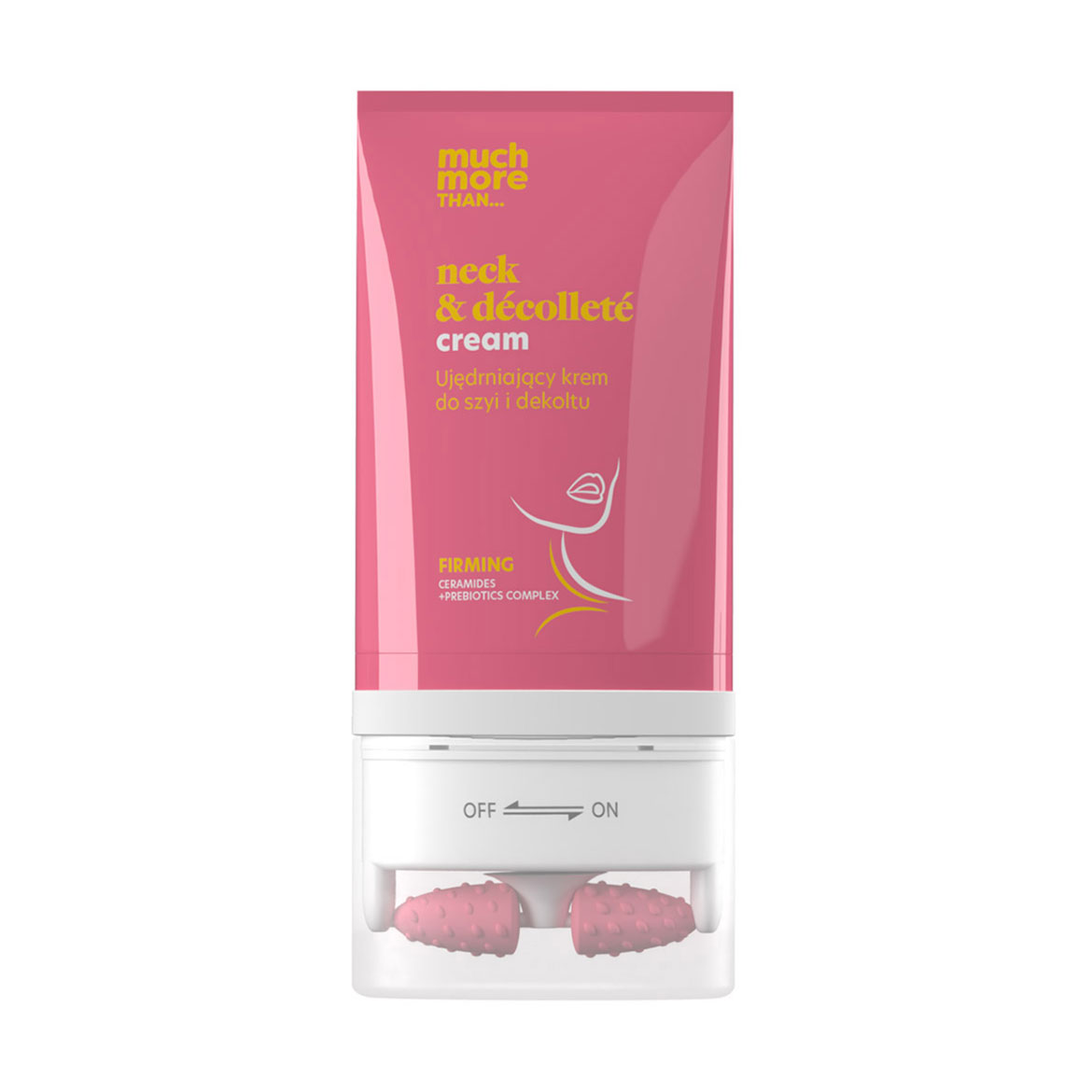 Крем для шиї та декольте HiSkin Much More Than Neck &amp; Decollete Cream Зміцнення та підтягування, з масажером, 130 мл