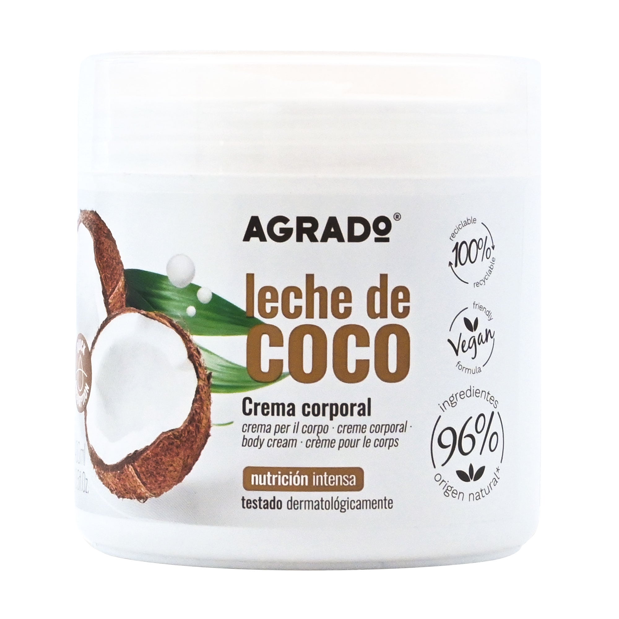 Крем для тіла Agrado Coconut Milk Body Cream, 400 мл