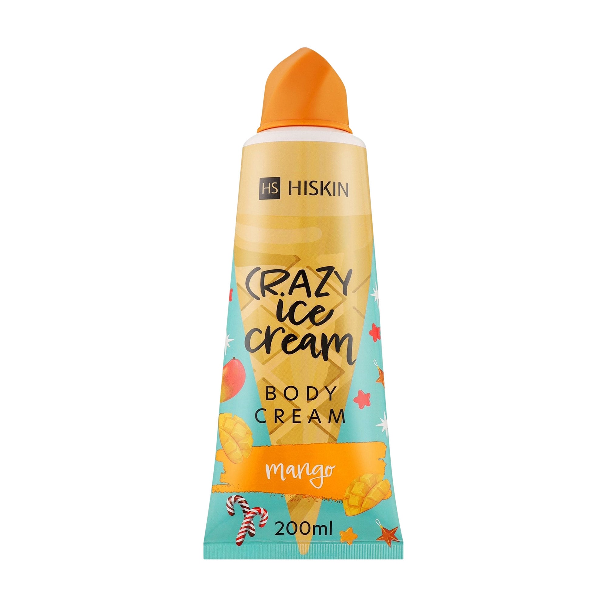 Крем для тіла HiSkin Crazy Ice Cream Body Cream, Mango, 200 мл