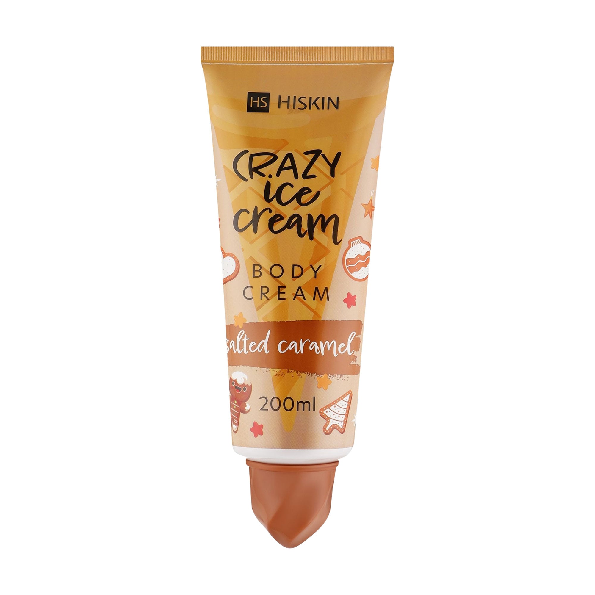 Крем для тіла HiSkin Crazy Ice Cream Body Cream, Salted Caramel, 200 мл