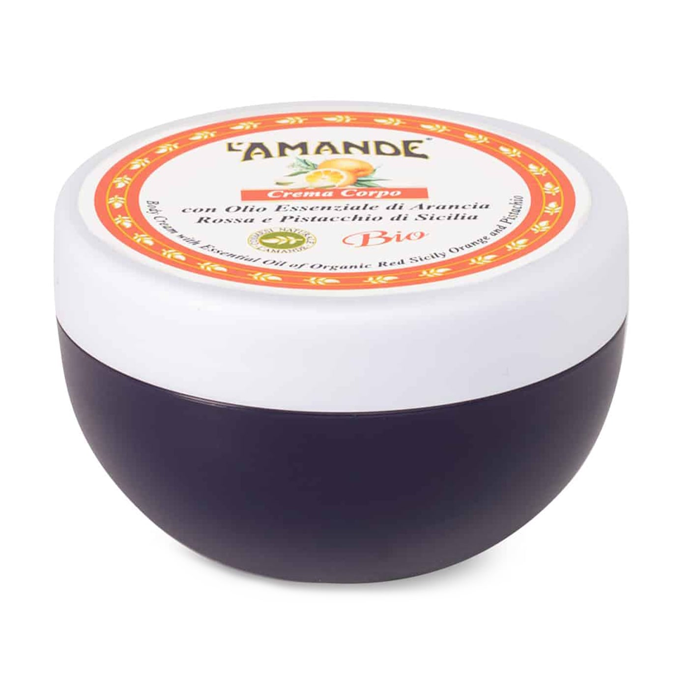 Крем для тіла L'Amande Sicily Body Cream Сицилія, з червоним апельсином та фісташкою, 200 мл