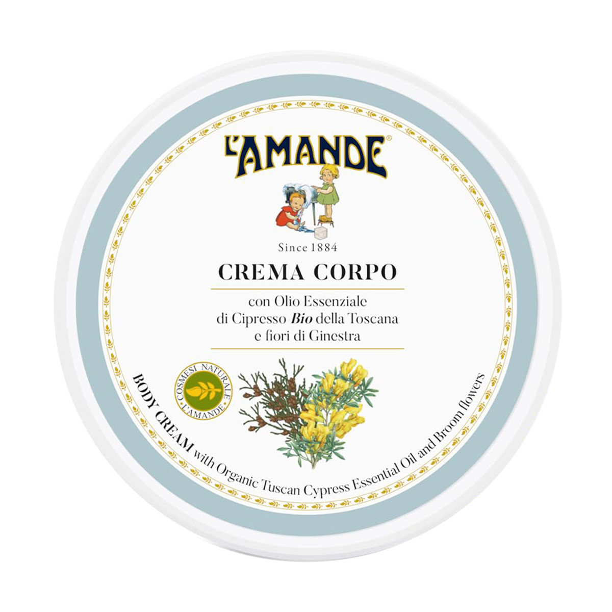 Крем для тіла L'Amande Tuscany Body Cream Тоскана, з кипарисом та квітами ракітнику, 200 мл