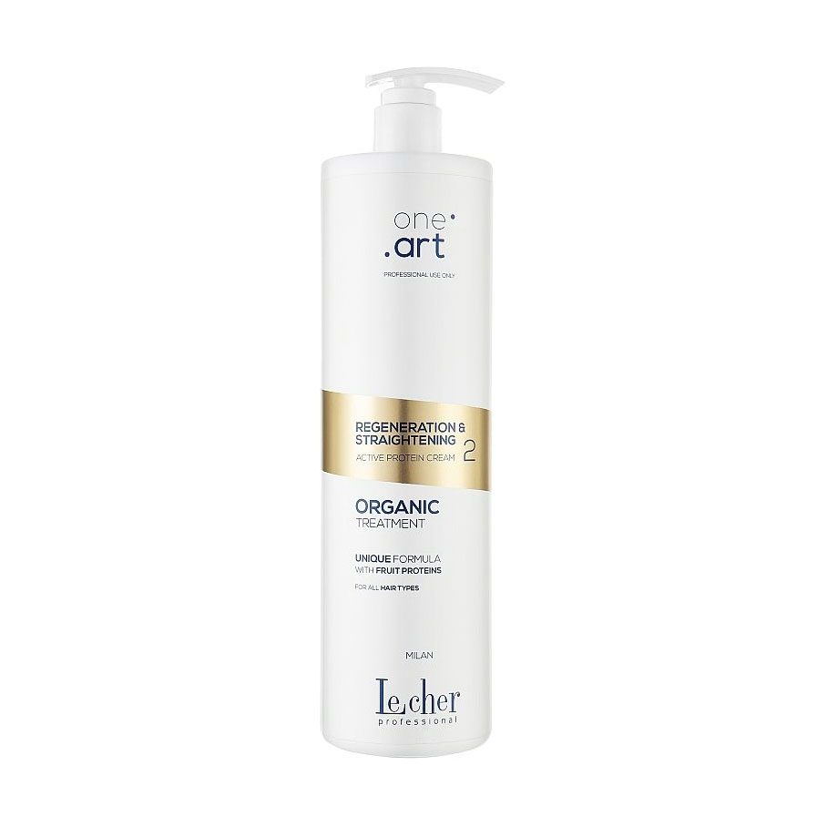 Крем для випрямлення волосся Lecher One Art Regeneration &amp; Straightening Active Protein Cream 2, 1 л