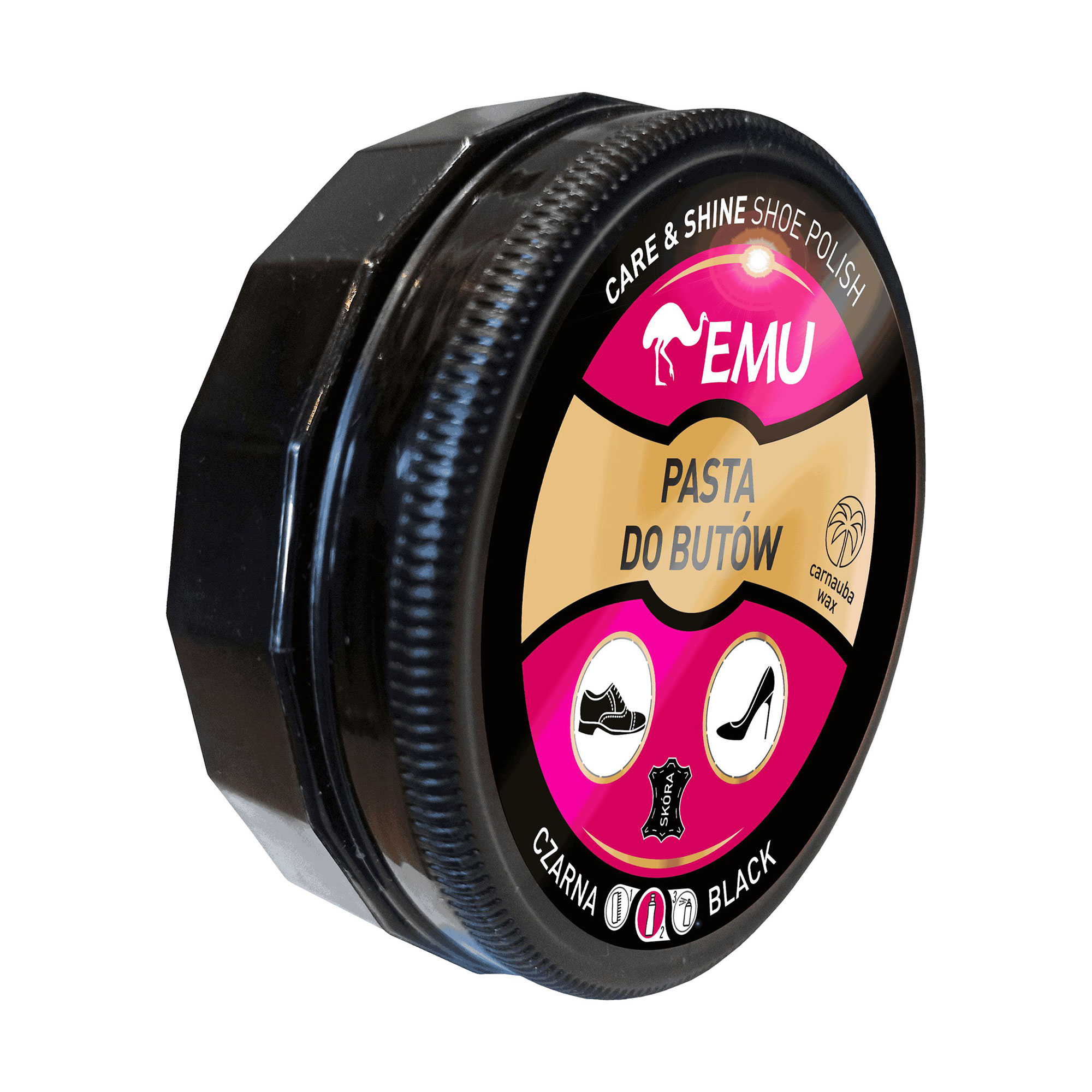 Крем для взуття EMU Care &amp; Shine Shoe Polish, Black, 50 мл
