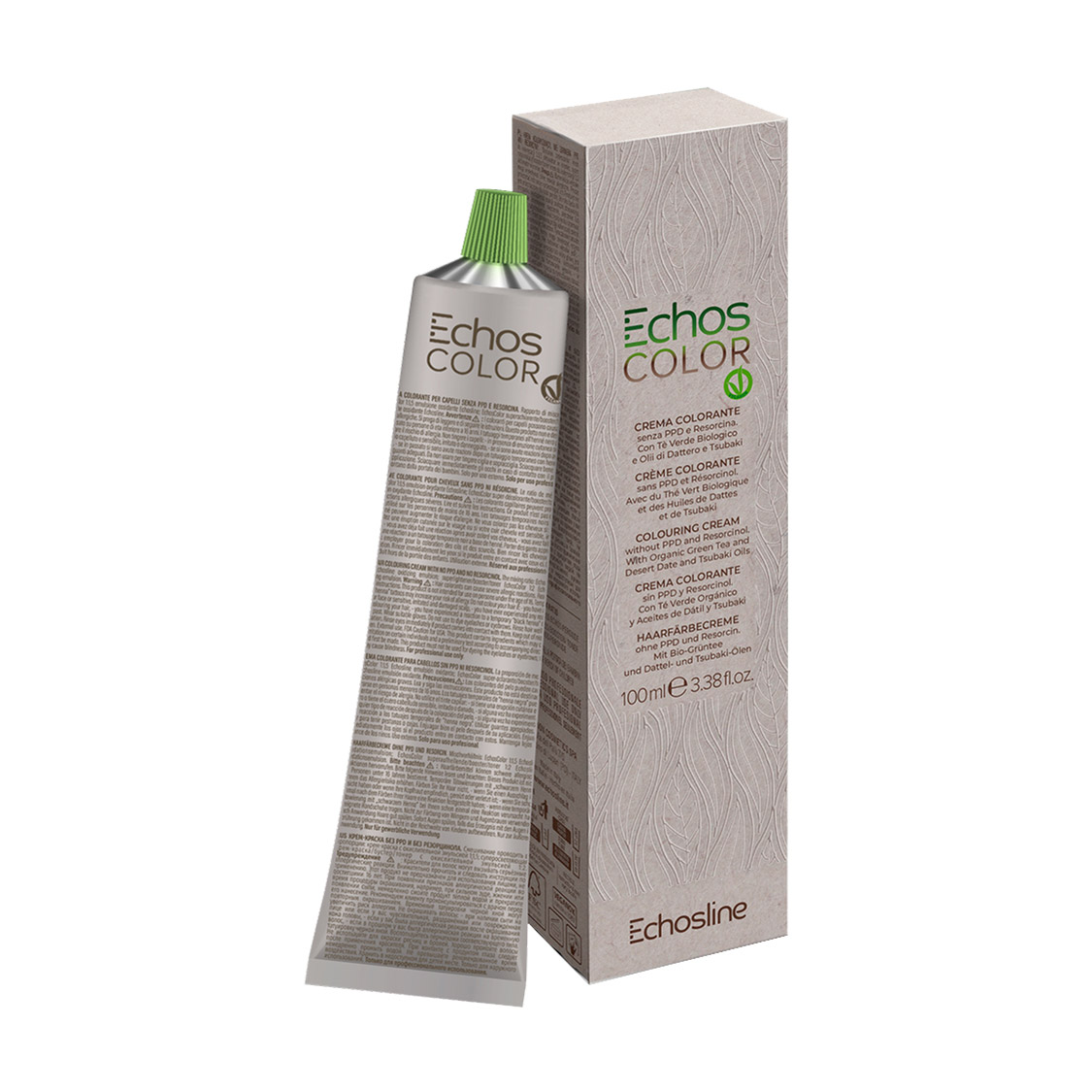 Крем-фарба для волосся Echosline Echos Color Colouring Cream без резорцину та параденілендіаміну міді, 6.402 Холодний мідний темний блонд, 100 мл
