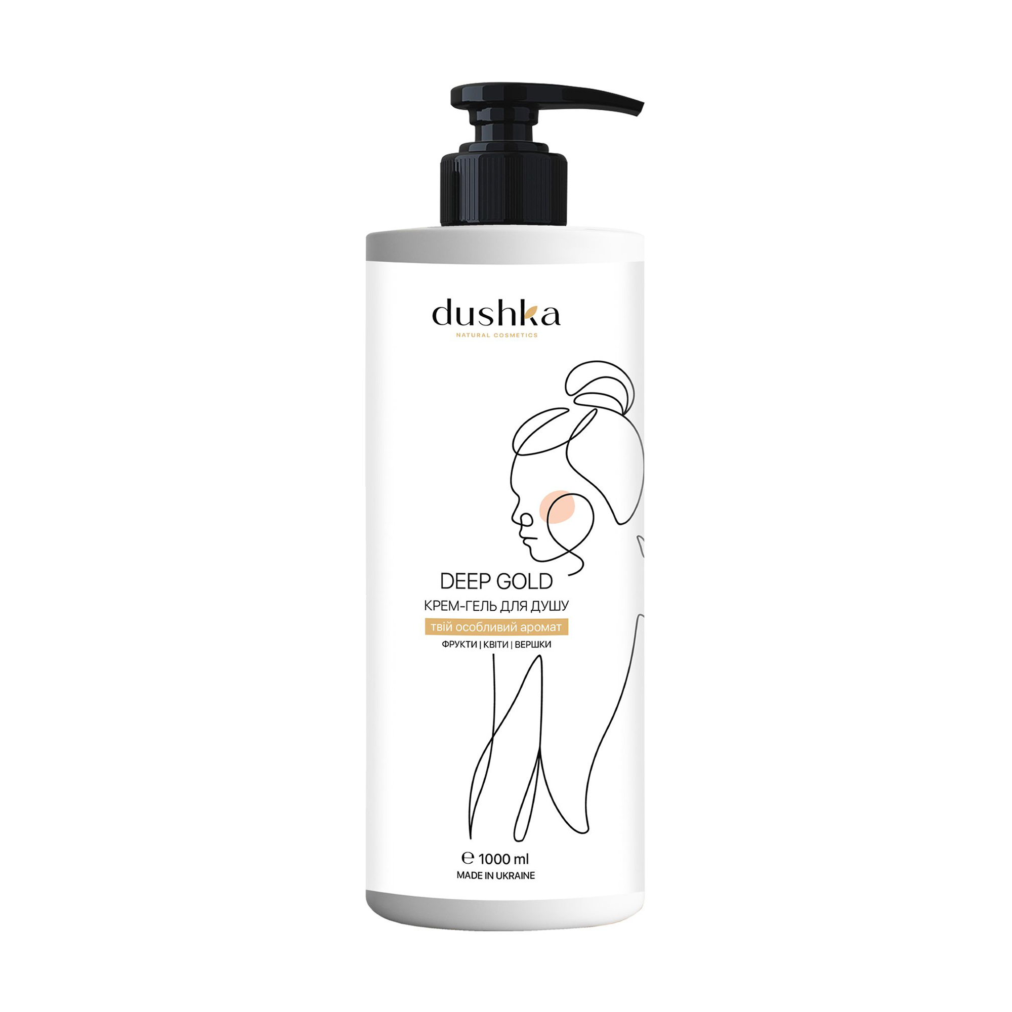 Крем-гель для душу Dushka Deep Gold Shower Cream-Gel, 1 л
