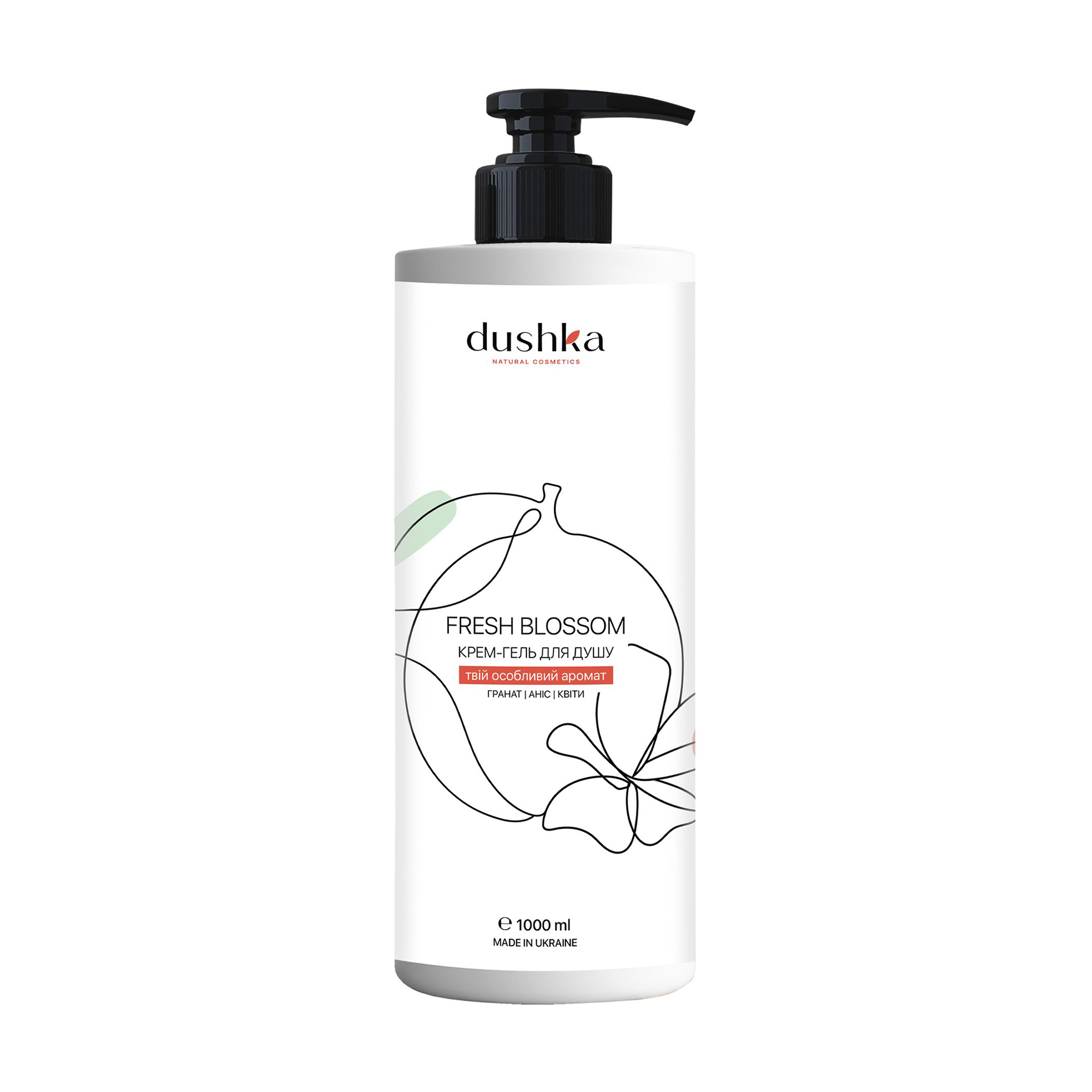 Крем-гель для душу Dushka Fresh Blossom Shower Cream-Gel, 1 л