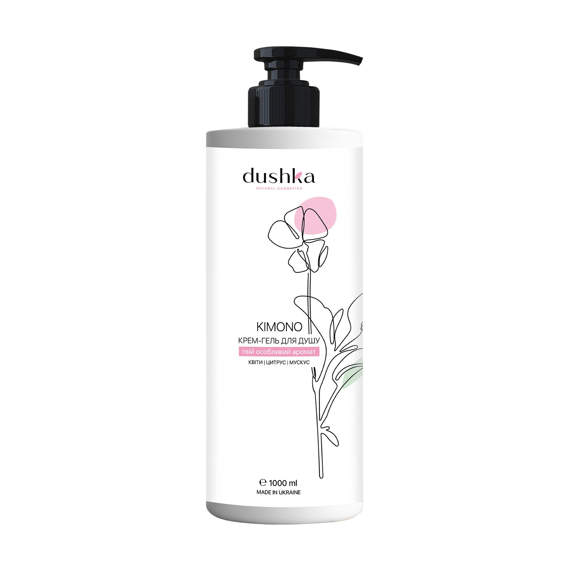 Крем-гель для душу Dushka Kimono Shower Cream-Gel, 1 л