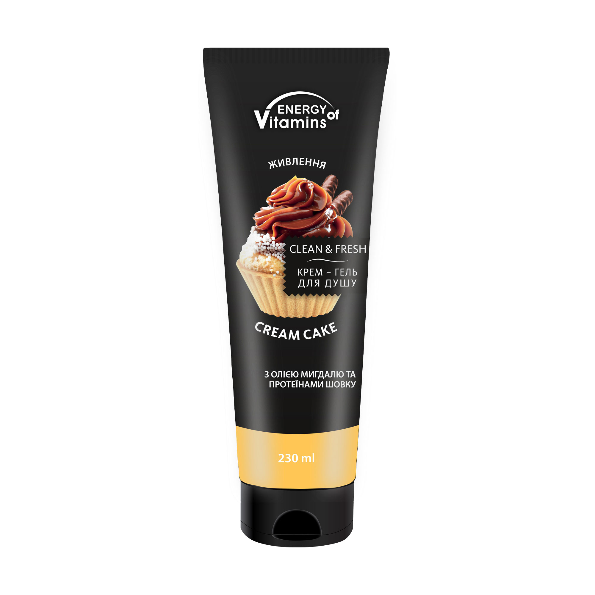 Крем-гель для душу ENERGY of Vitamins Cream Shower Gel Creаm Cake, 230 мл