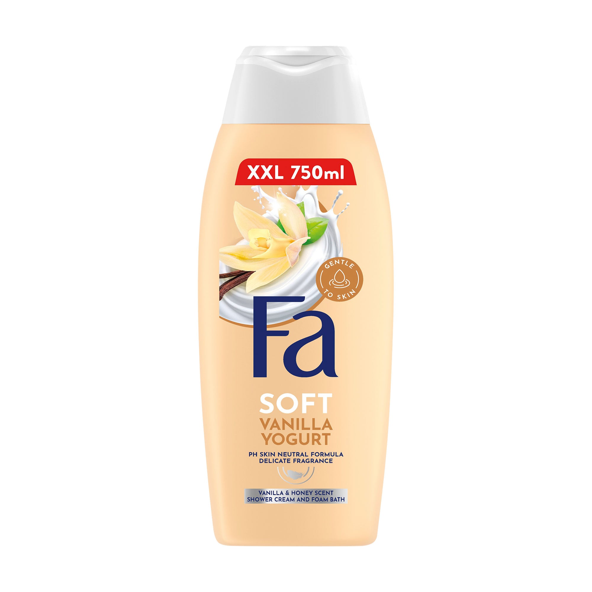 Крем-гель для душу Fa Soft Vanilla Yogurt з ароматом ванілі та меду, 750 мл