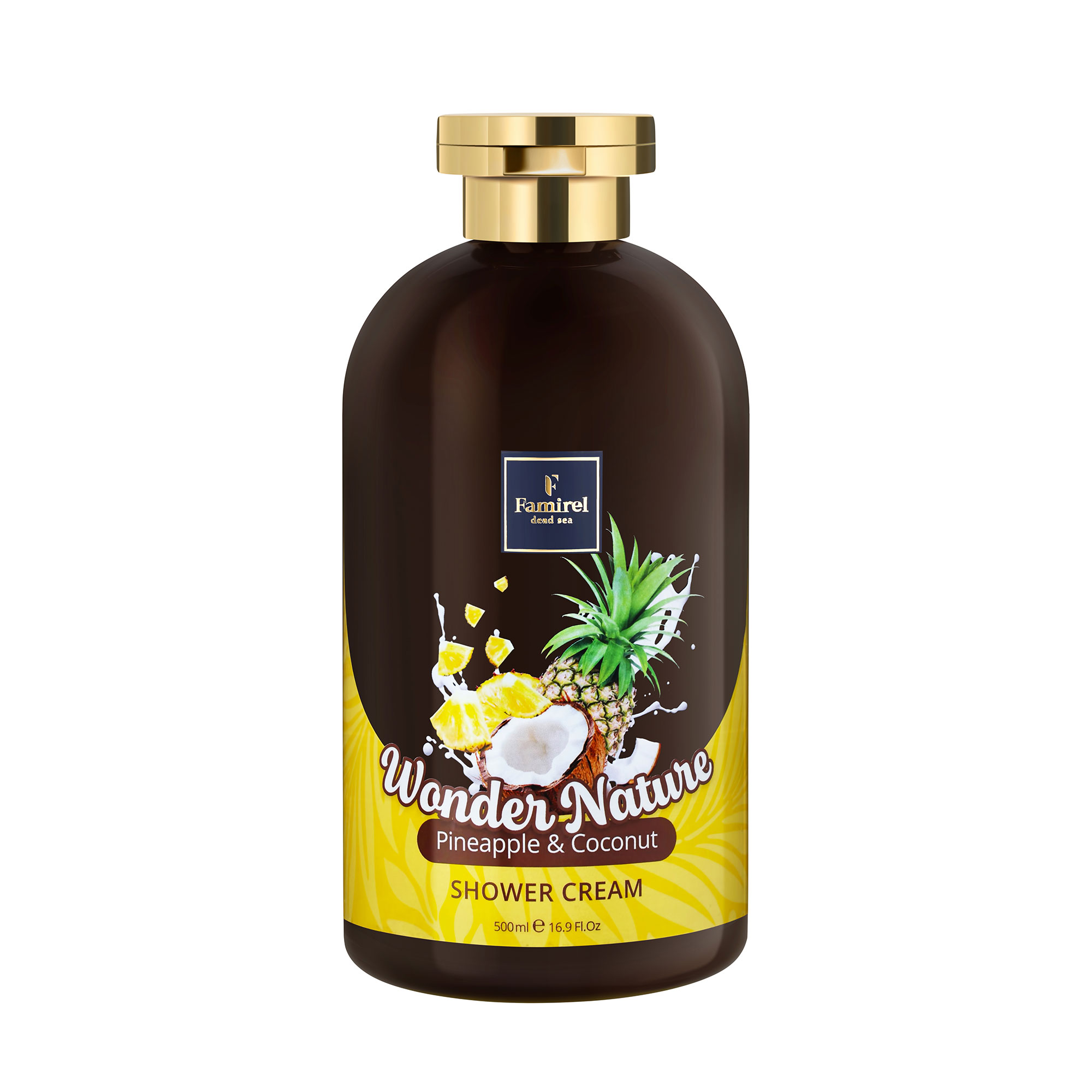Крем-гель для душу Famirel Wonder Nature Shower Cream, Pineapple &amp; Coconut, 500 мл