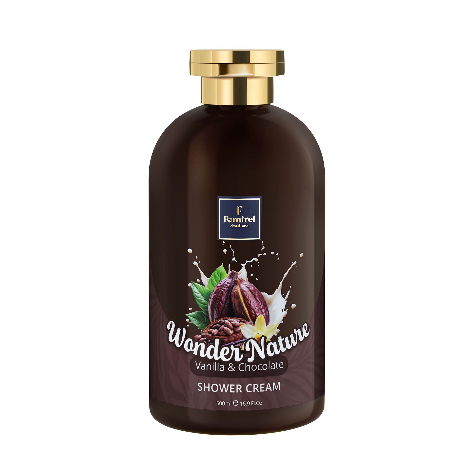Крем-гель для душу Famirel Wonder Nature Shower Cream, Vanilla &amp; Chocolate, 500 мл
