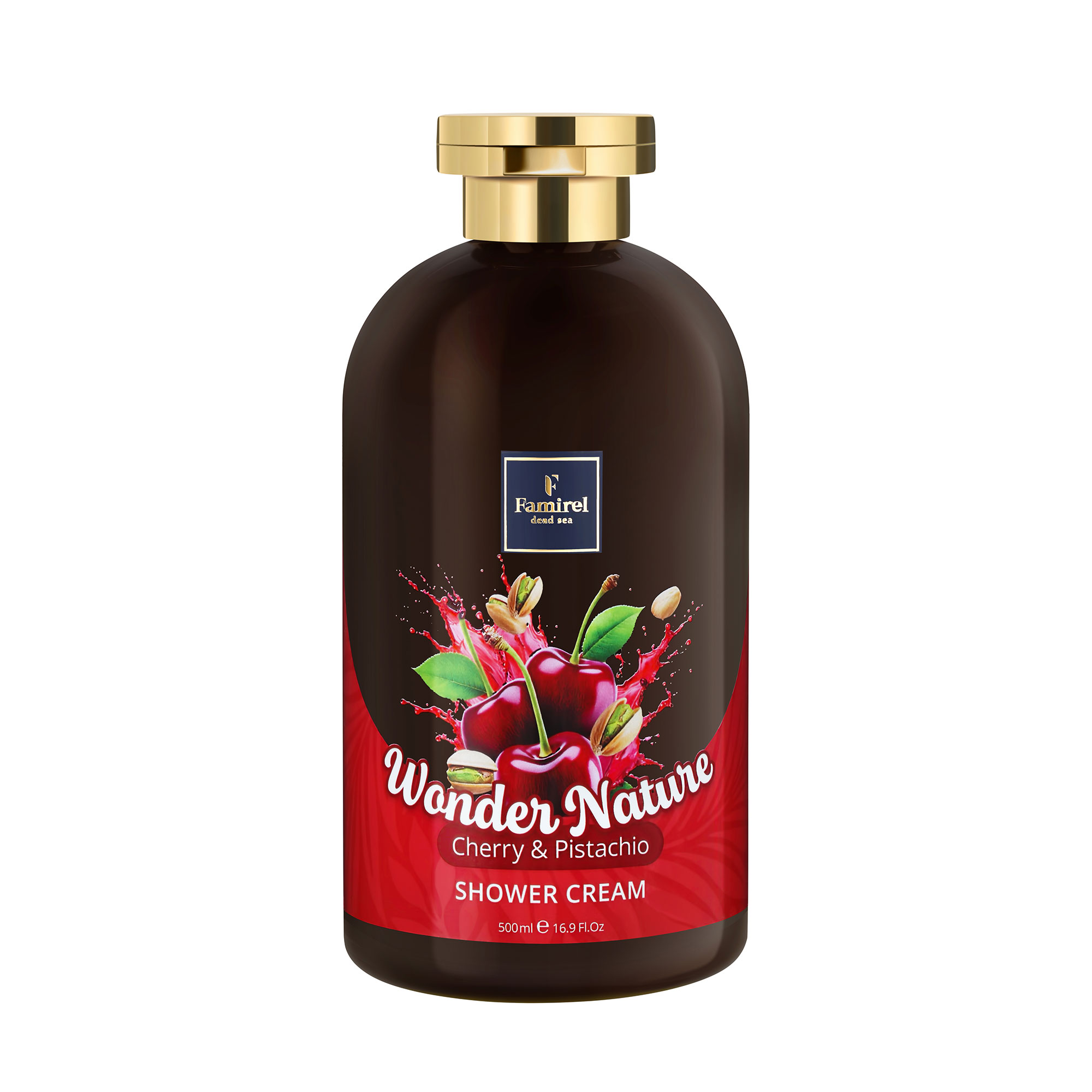 Крем-гель для душу Famirel Wonder Nature Shower Cream, Cherry &amp; Pistachio, 500 мл