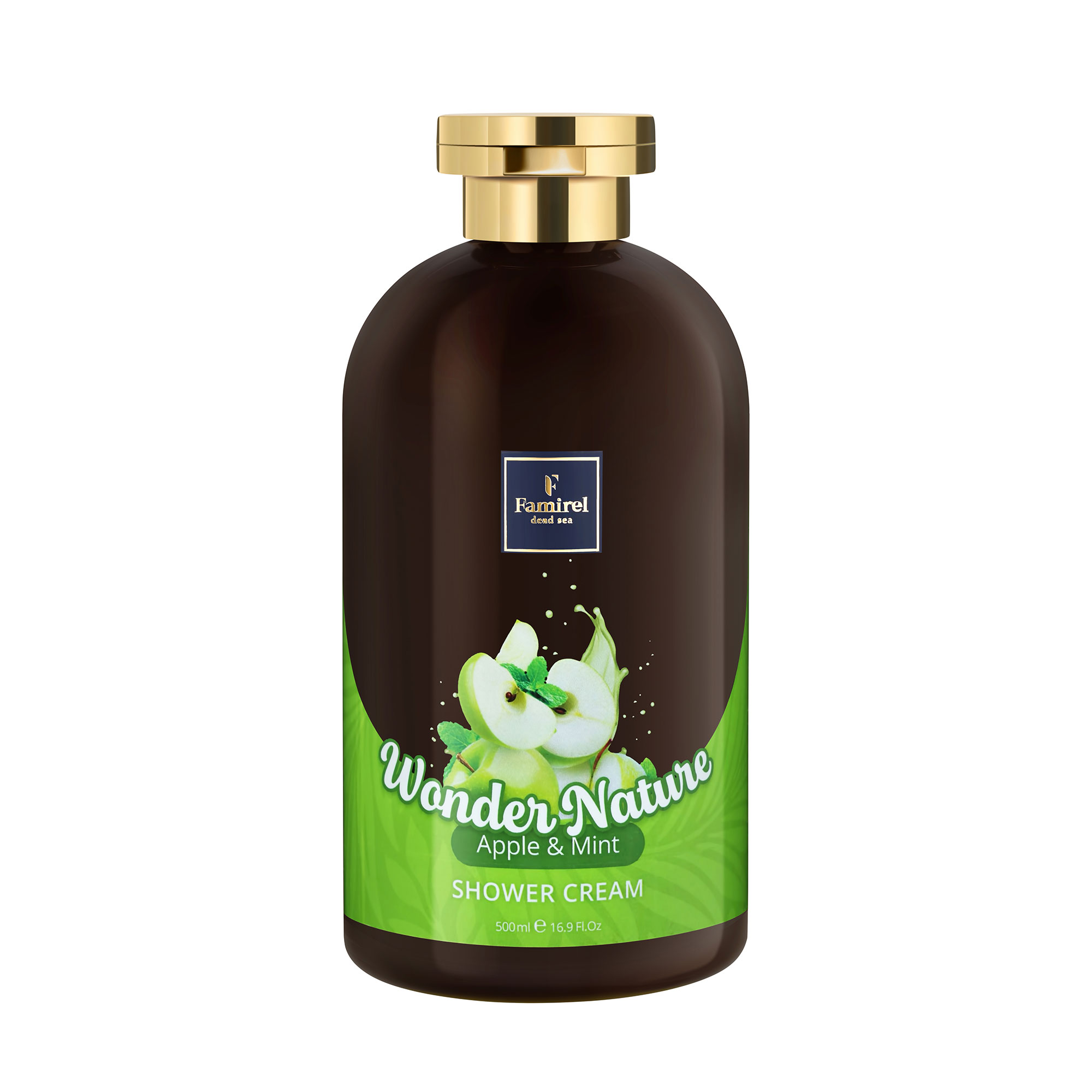 Крем-гель для душу Famirel Wonder Nature Shower Cream, Apple &amp; Mint, 500 мл