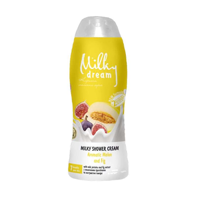 Крем-гель для душу Milky Dream Ароматна диня та інжир з молочним протеїном та екстрактом інжиру, 300 мл