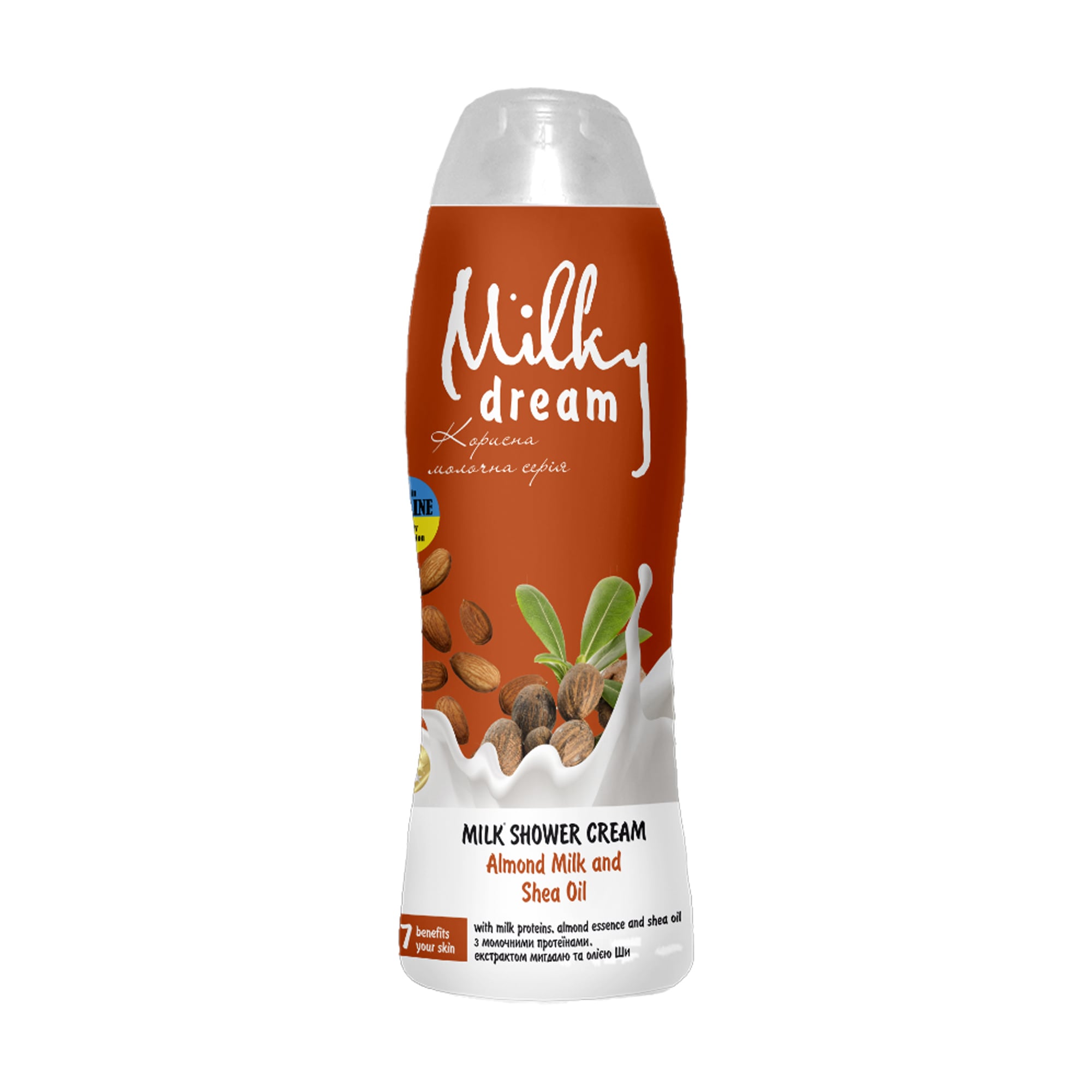 Крем-гель для душу Milky Dream Мигдалеве молочко та олія ши з молочним протеїном, екстрактом мигдалю та олії ши, 500 мл