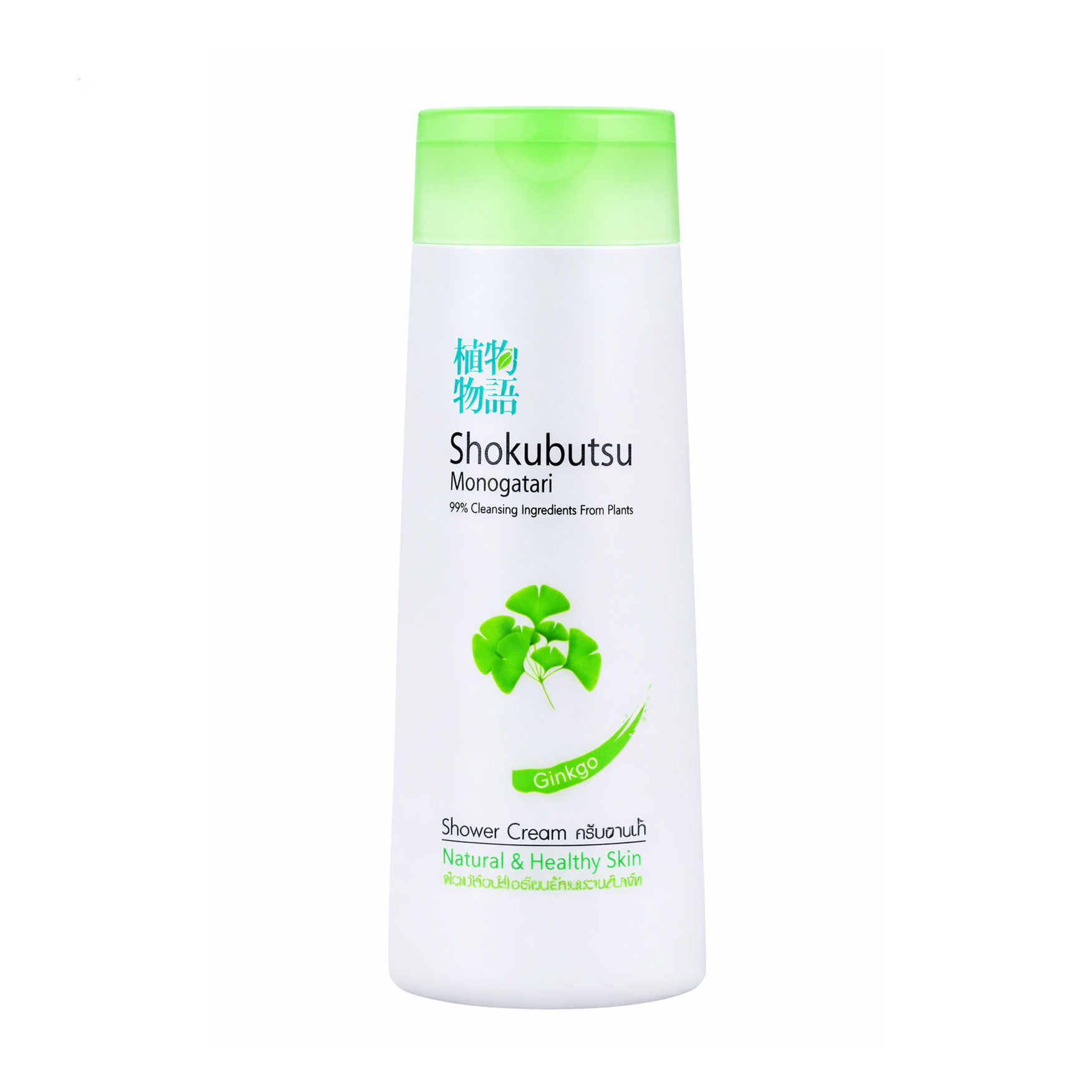 Крем-гель для душу Shokubutsu Monogatari Ginkgo Shower Cream з екстрактом гінкго, 200 мл