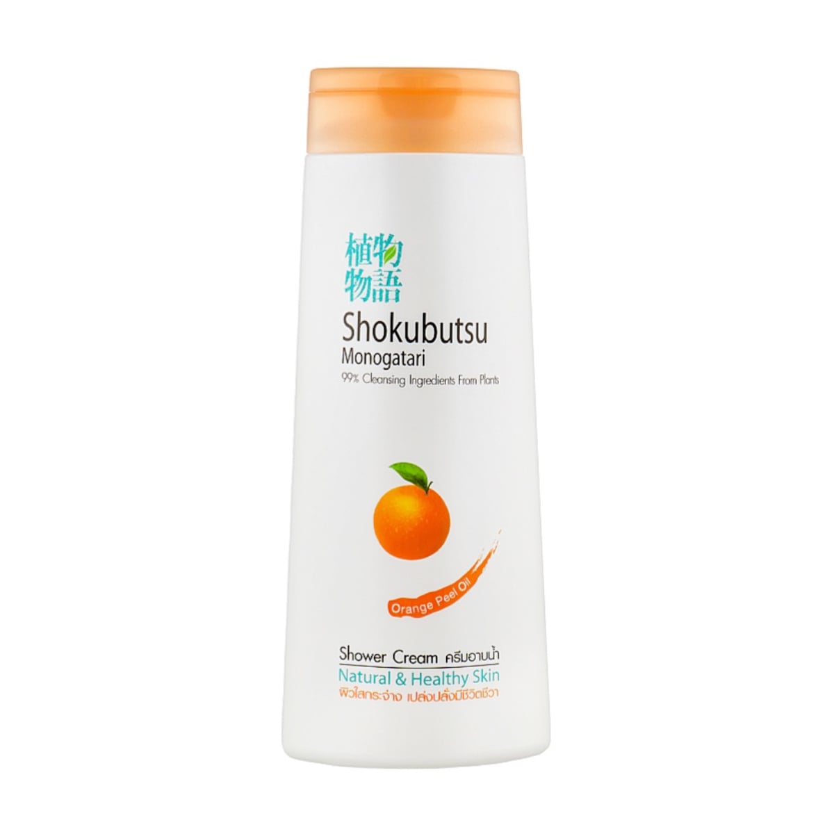 Крем-гель для душу Shokubutsu Monogatari Orange Peel Oil  з апельсиновою олією, 200 мл