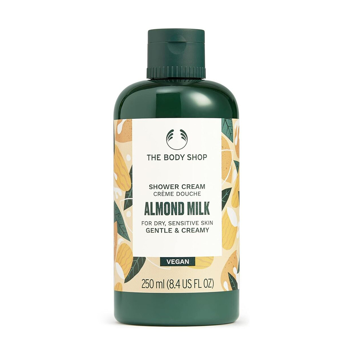 Крем-гель для душу The Body Shop Almond Milk Shower Cream Мигдальне молочко, 250 мл