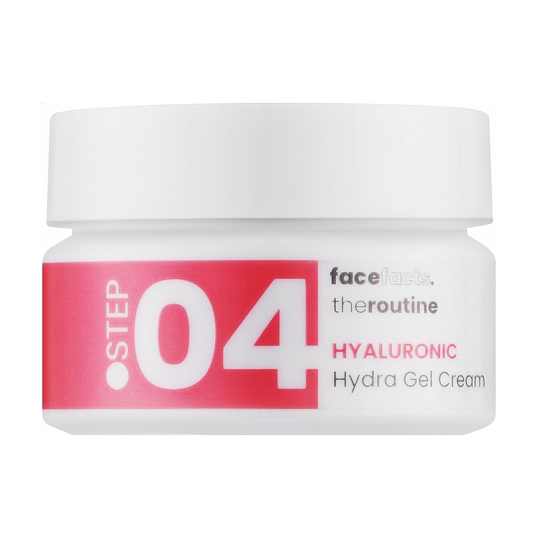 Крем-гель для обличчя Face Facts The Routine Step.04 Hyaluronic Hydra Gel Cream з гіалуроновою кислотою, 50 мл