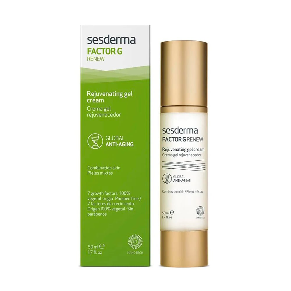Крем-гель для обличчя та шиї Sesderma Factor G Renew Gel Cream Chin &amp; Neck, 50 мл