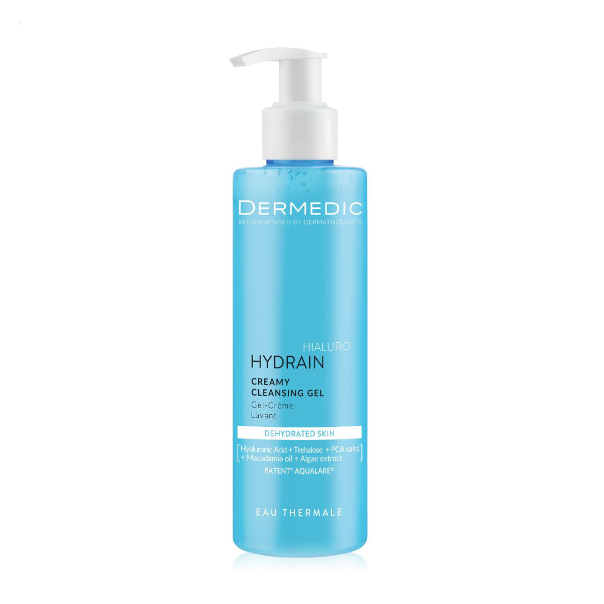 Крем-гель для вмивання Dermedic Hydrain Hialuro Creamy Cleansing Gel для сухої, дуже сухої та зневодненої шкіри, 200 мл