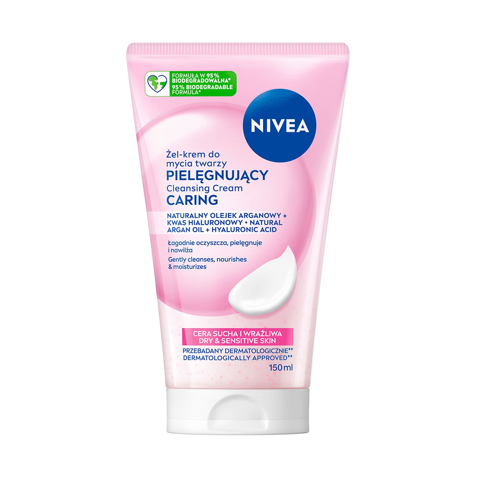 Крем-гель для вмивання NIVEA Ніжний, для сухої та чутливої шкіри, 150 мл