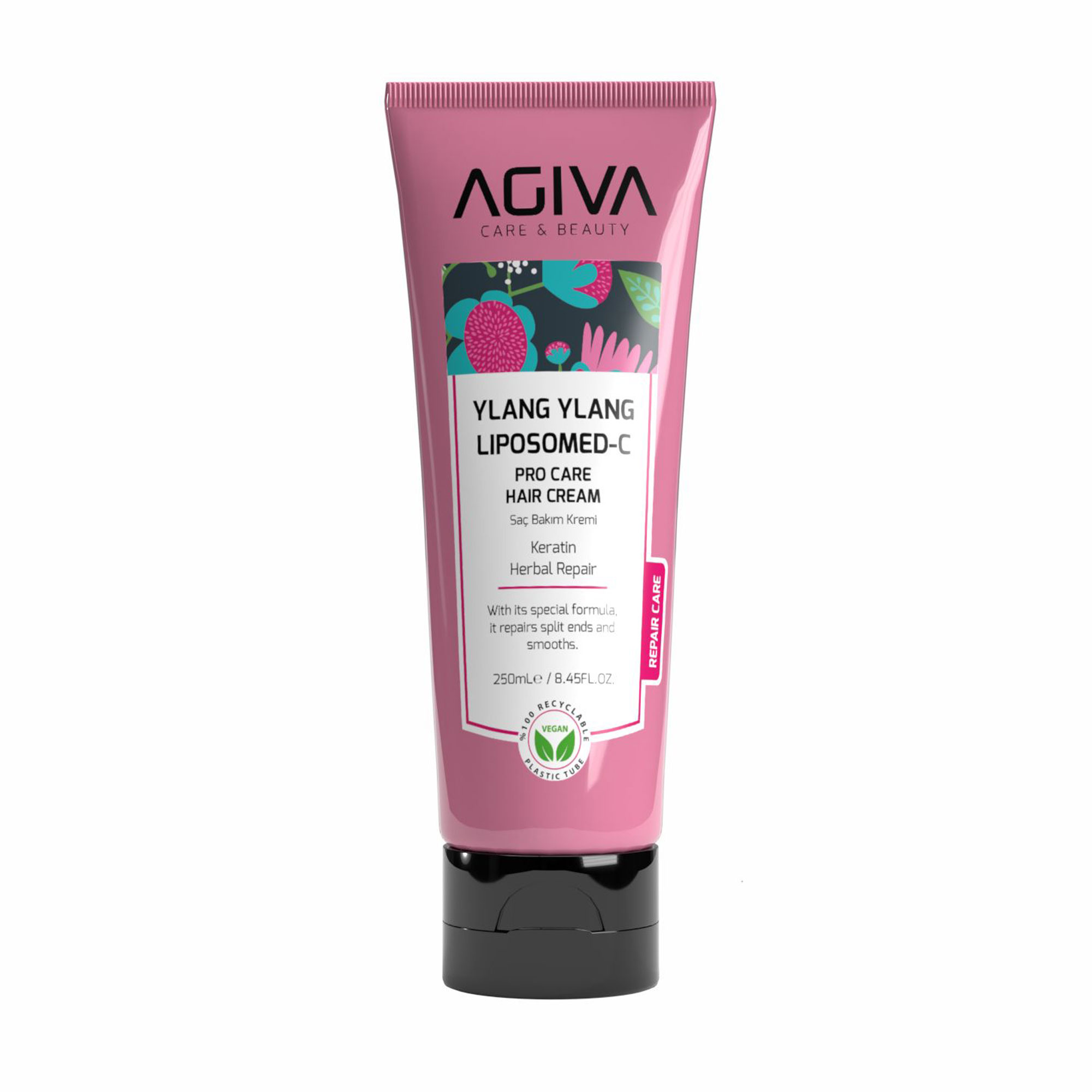 Крем-кондиціонер Agiva Ylang Ylang Liposomed C Pro Care Hair Cream Інтенсивне відновлення, для пошкодженого волосся, 250 мл