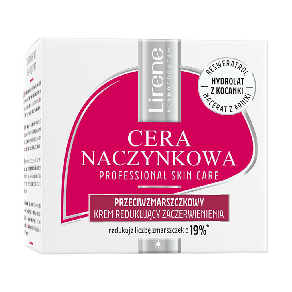 Крем Lirene Anti-Wrinkle Anti-Redness Cream для куперозної шкіри обличчя, проти зморщок, 50 мл