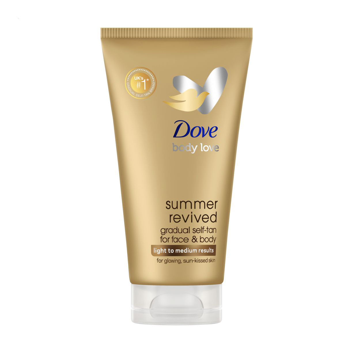 Крем-лосьйон автозасмага для обличчя та тіла Dove Summer Revived Face and Body Lotion Fair to Medium, від світлого до середнього, 75 мл