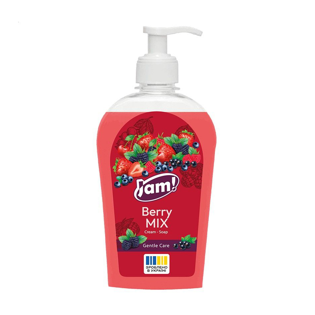 Крем-мило JAM! Berry MIX Cream-Soap Gentle Care з гліцерином, 325 г