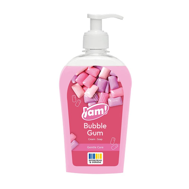 Крем-мило JAM! Bubble Gum Cream-Soap Gentle Care з гліцерином, 325 г