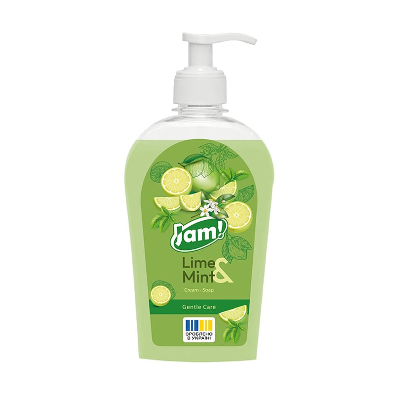 Крем-мило JAM! Lime &amp; Mint Cream-Soap Gentle Care з гліцерином, 325 г