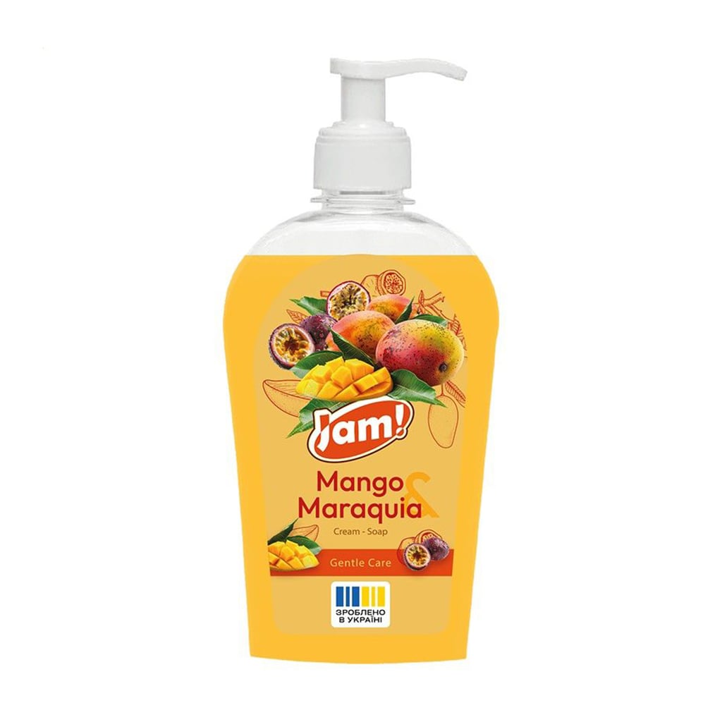 Крем-мило JAM! Mango &amp; Maraquia Cream-Soap Gentle Care з гліцерином, 325 г