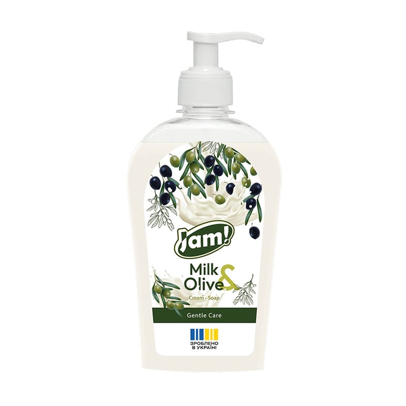 Крем-мило JAM! Milk &amp; Olive Cream-Soap Gentle Care з гліцерином, 325 г