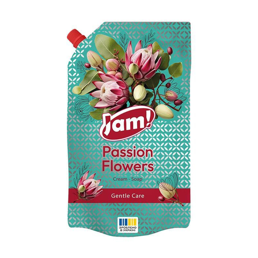 Крем-мило JAM! Passion Flowers Cream-Soap Gentle Care з гліцерином, 900 г