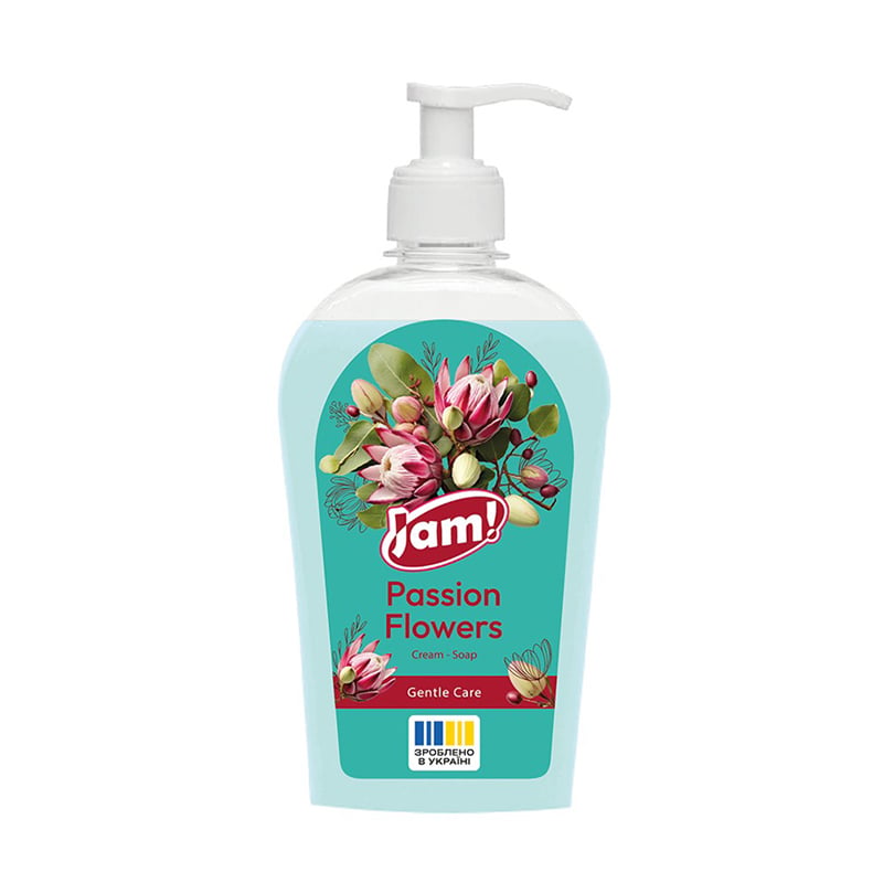 Крем-мило JAM! Passion Flowers Cream-Soap Gentle Care з гліцерином, 325 г